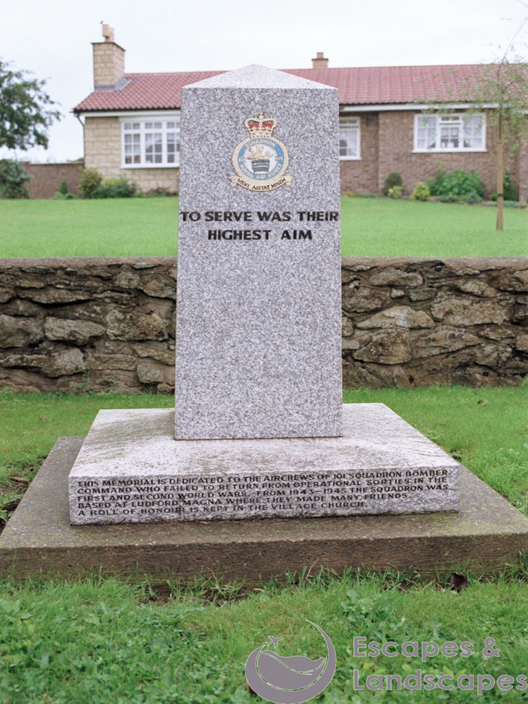 101 Squadron, RAF memorial, former RAF Ludford Magna