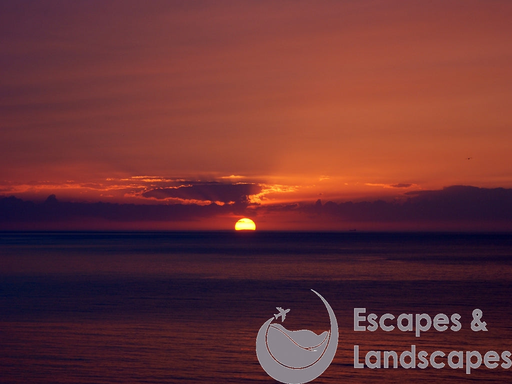Sunset at Blue Anchor Bay, Somerset
