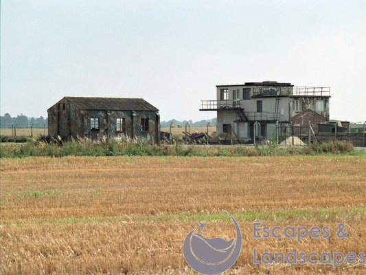 Control tower and adjacent shed, former RAF Rufforth