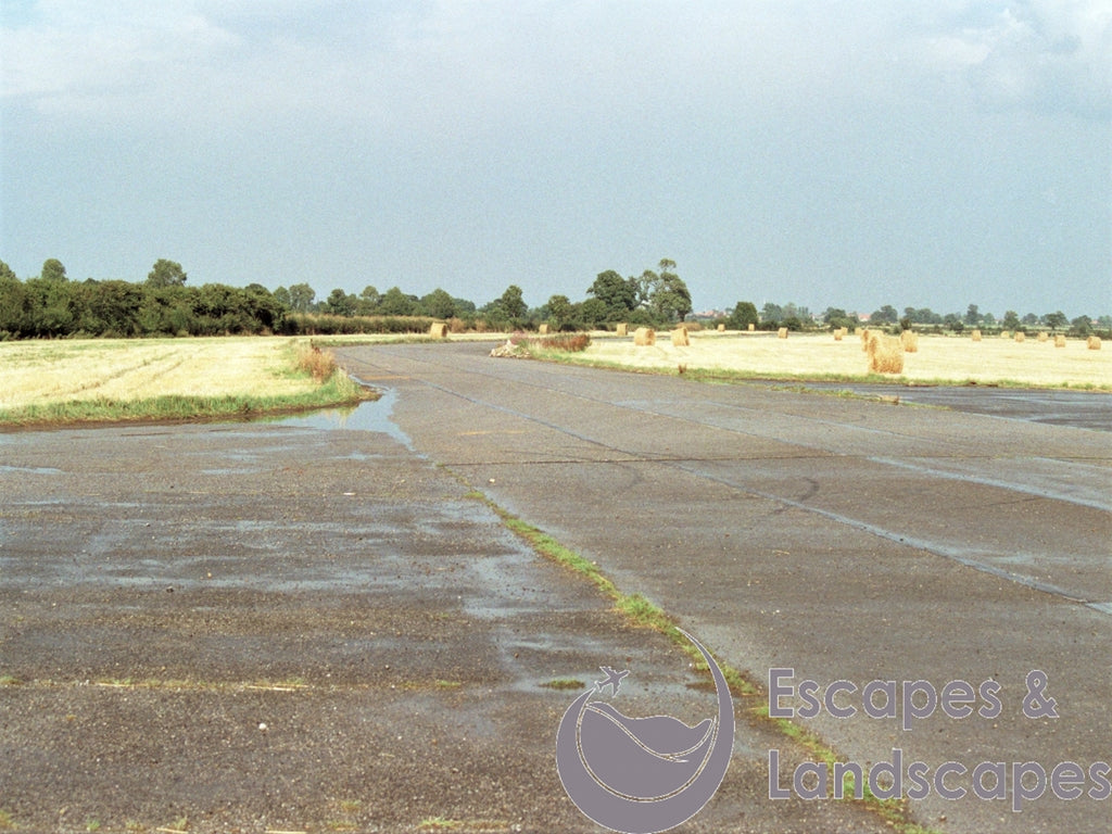 Perimeter track and runway threshold, former RAF Rufforth