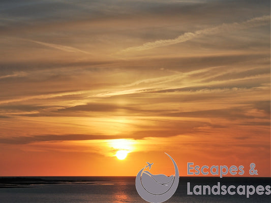 Golden sunset cloudscape, Blue Anchor