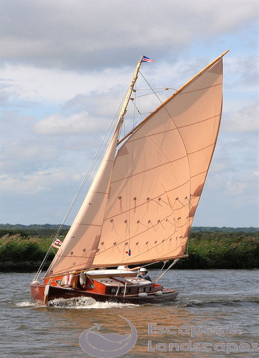 Yacht on the River Bure