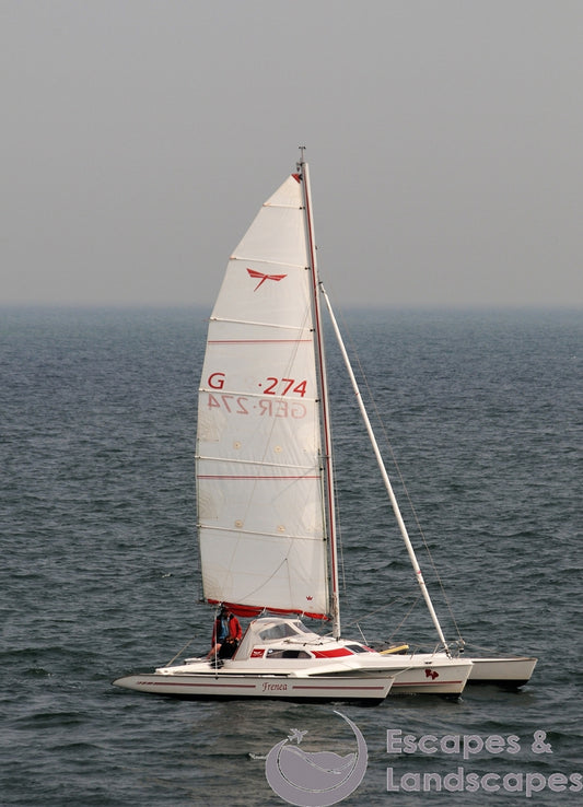 Trimaran off Sandbanks, Dorset